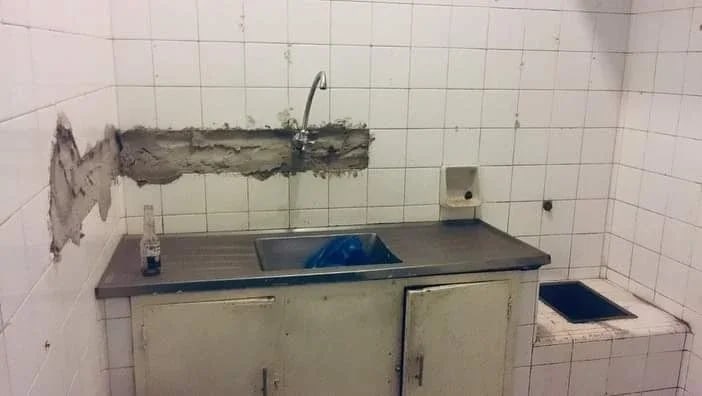 Cozinha antes da reabilitação